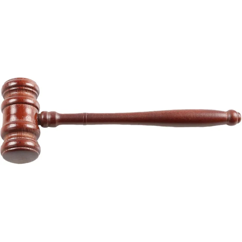 Handcrafted Wooden Judge Gavel with Sound Block