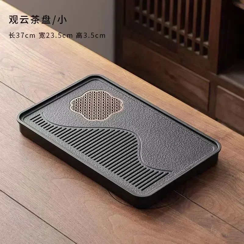 Luxury Chinese Tea Tray with Drainage