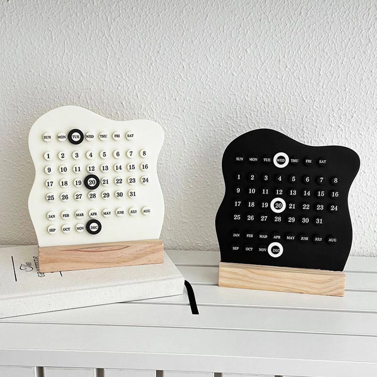 Wooden Perpetual Dot Calendar