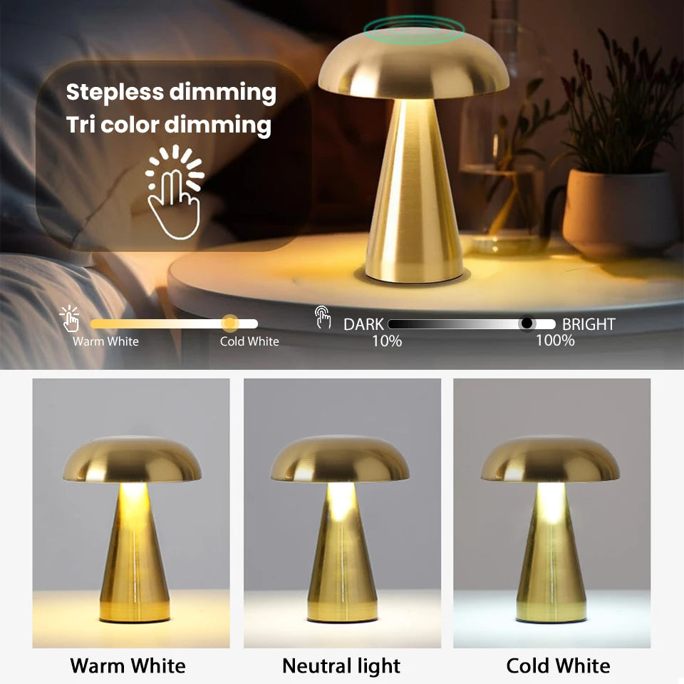 The Aura Mushroom Lamp