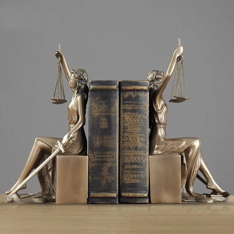 Themis Bookend Statue