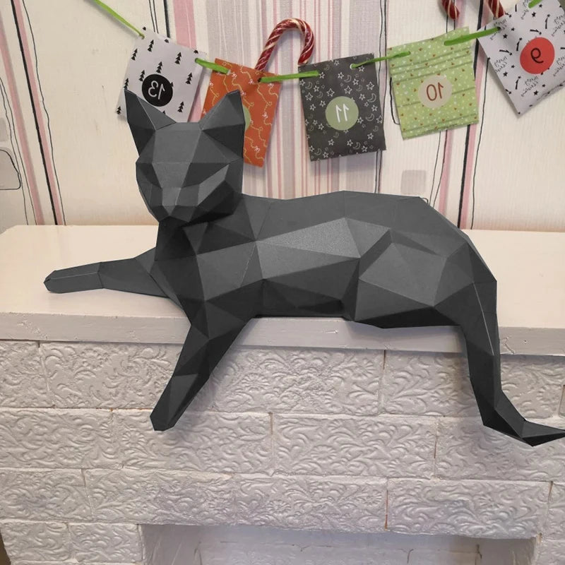The Papercraft Purr-fection" 3D Cat Model Kit