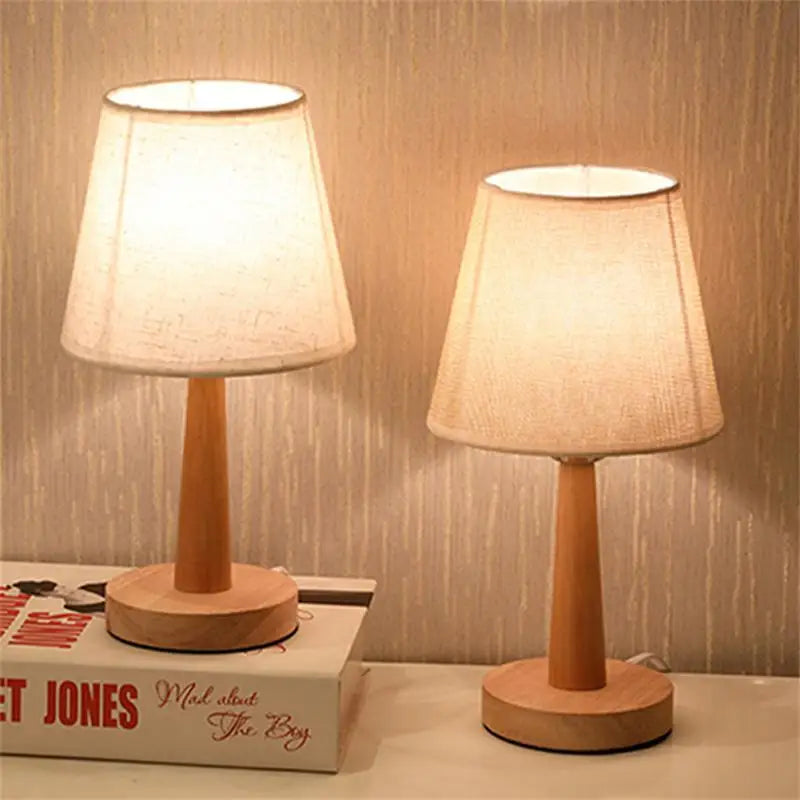 Nordic Wooden LED Table Lamp