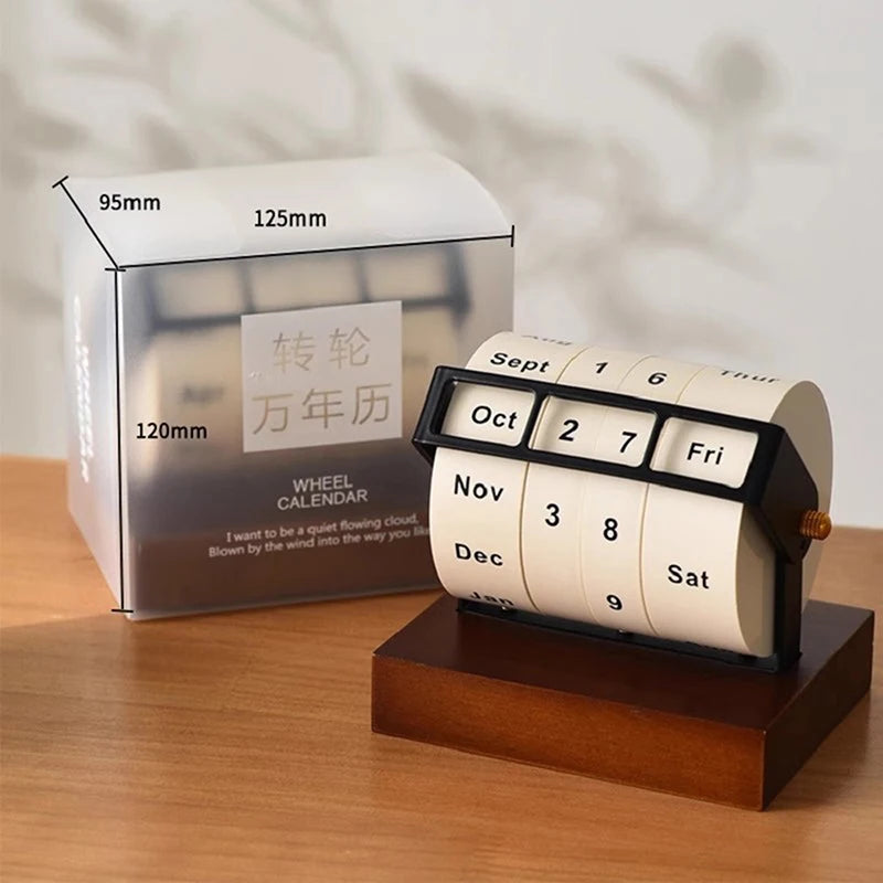 The Perpetual Wheeling Desk Calendar