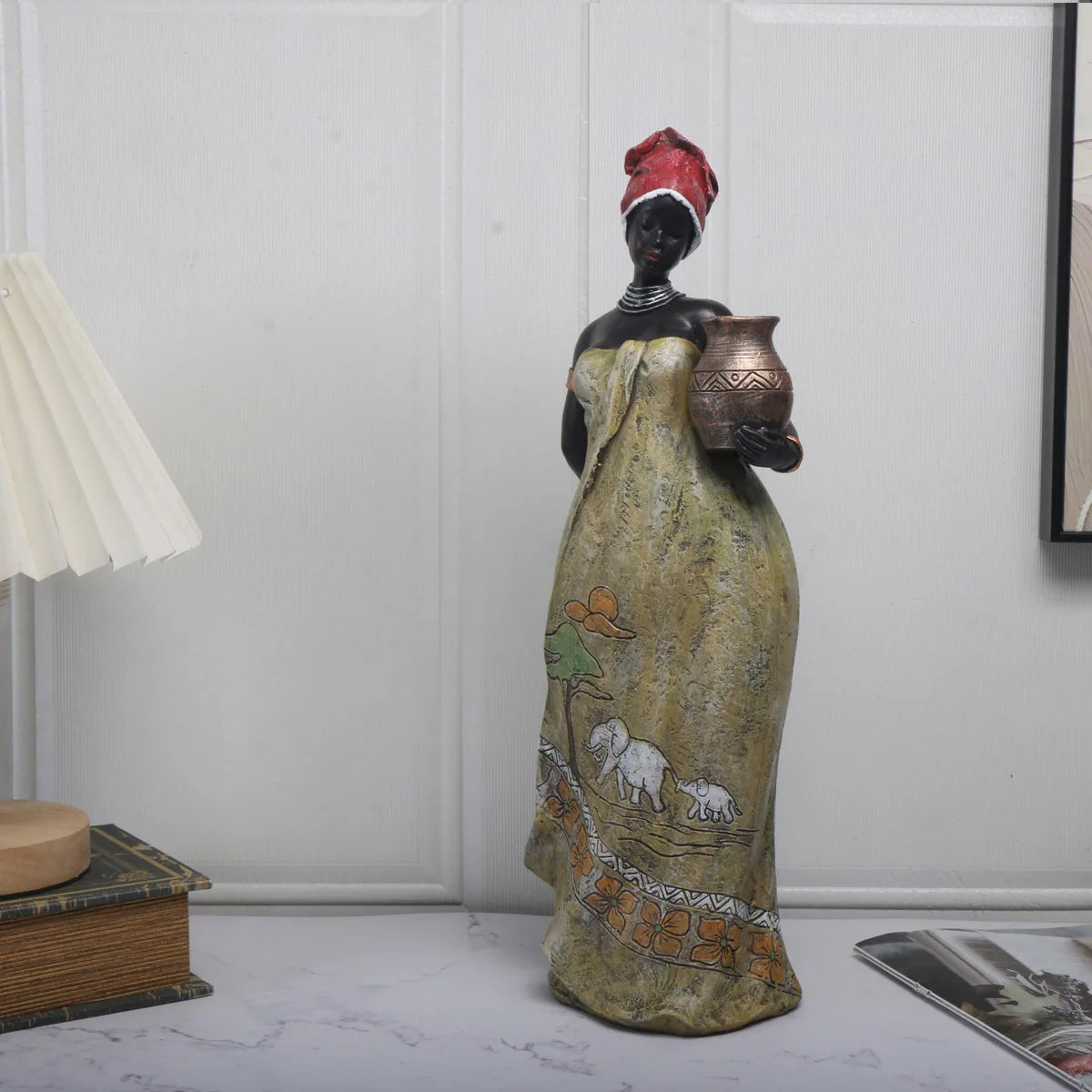 The Serene Spirit African Woman Figurine