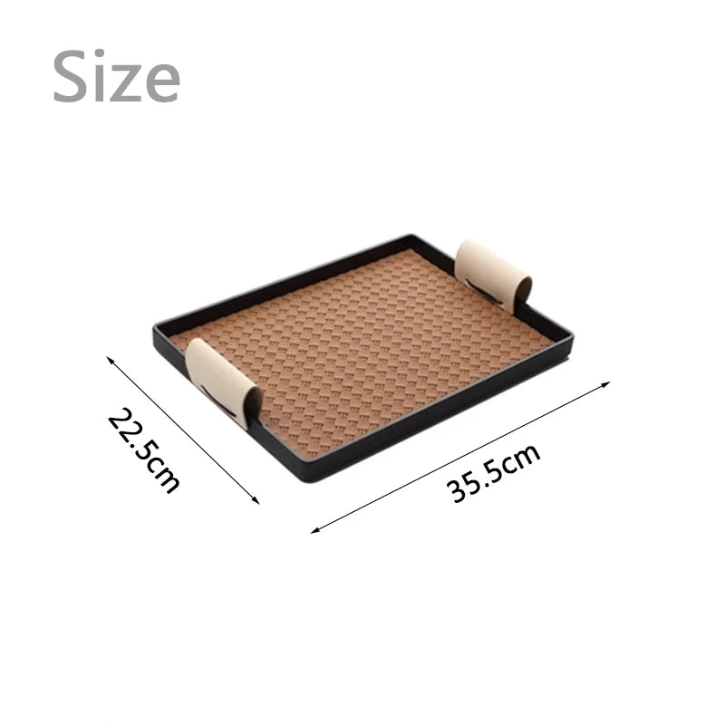 Luxury Decorative Leather Tray