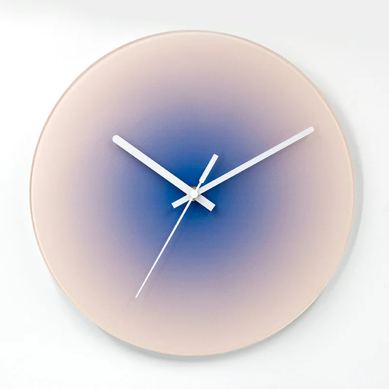 Sunset Gradient Glass Wall Clock