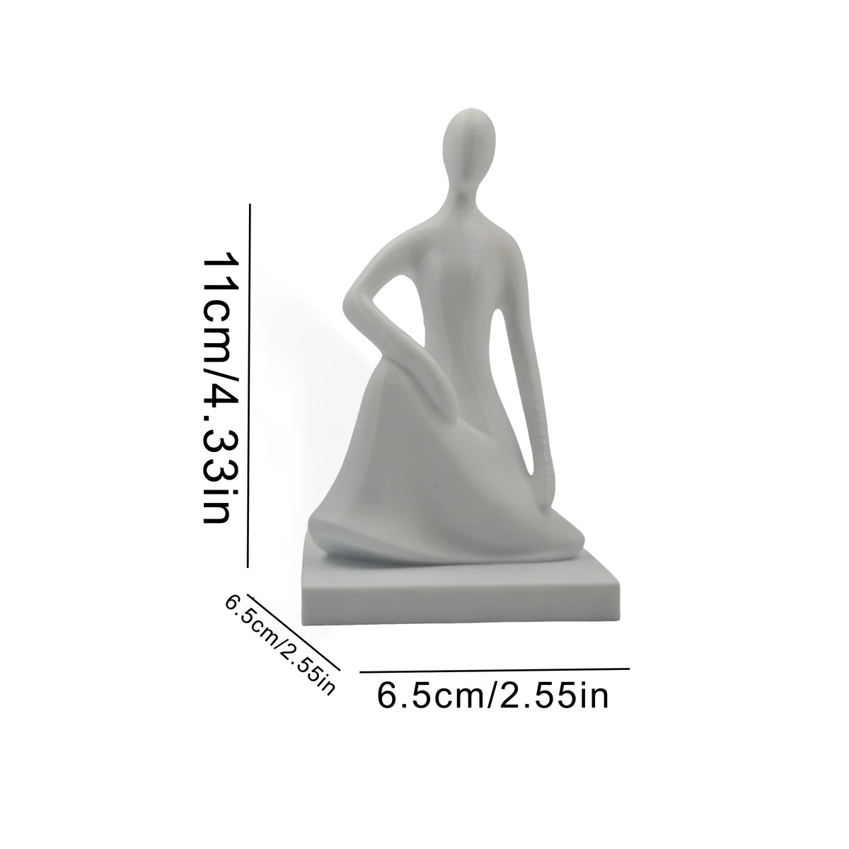 Simple Zen Yoga Figure Ornaments for Meditation Spaces
