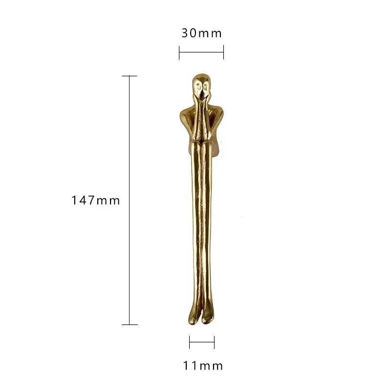 Brass Cabinet Handles- Nordic Modern Long Drawer Pulls