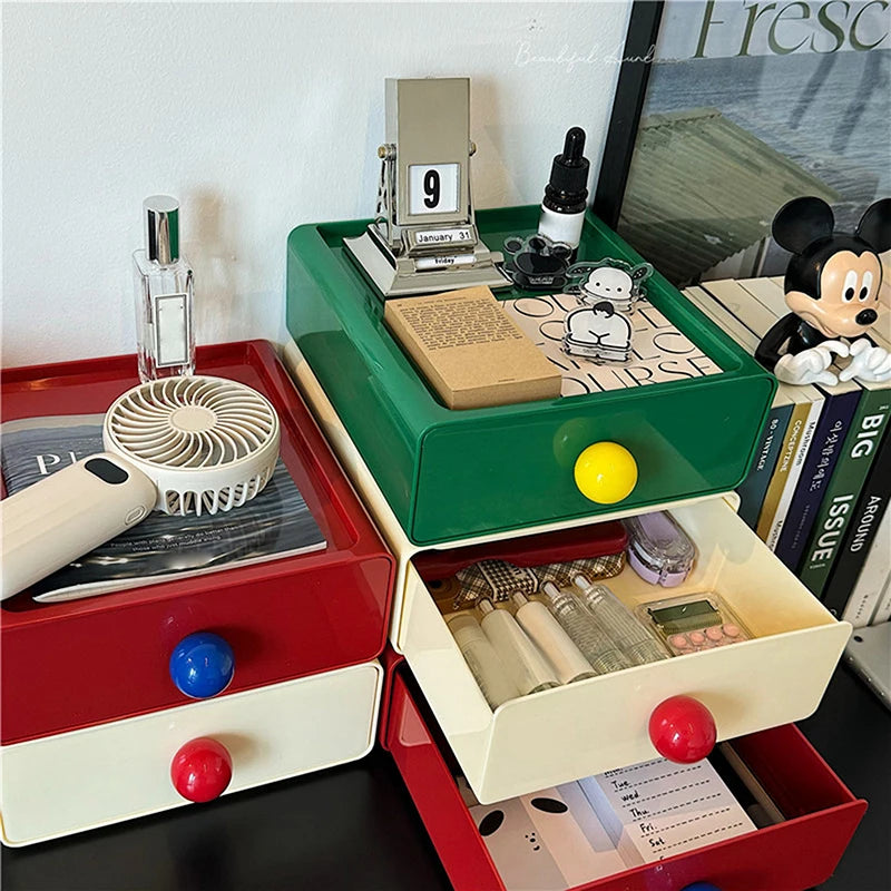 Stackable Dopamine Desktop Drawer Storage Box