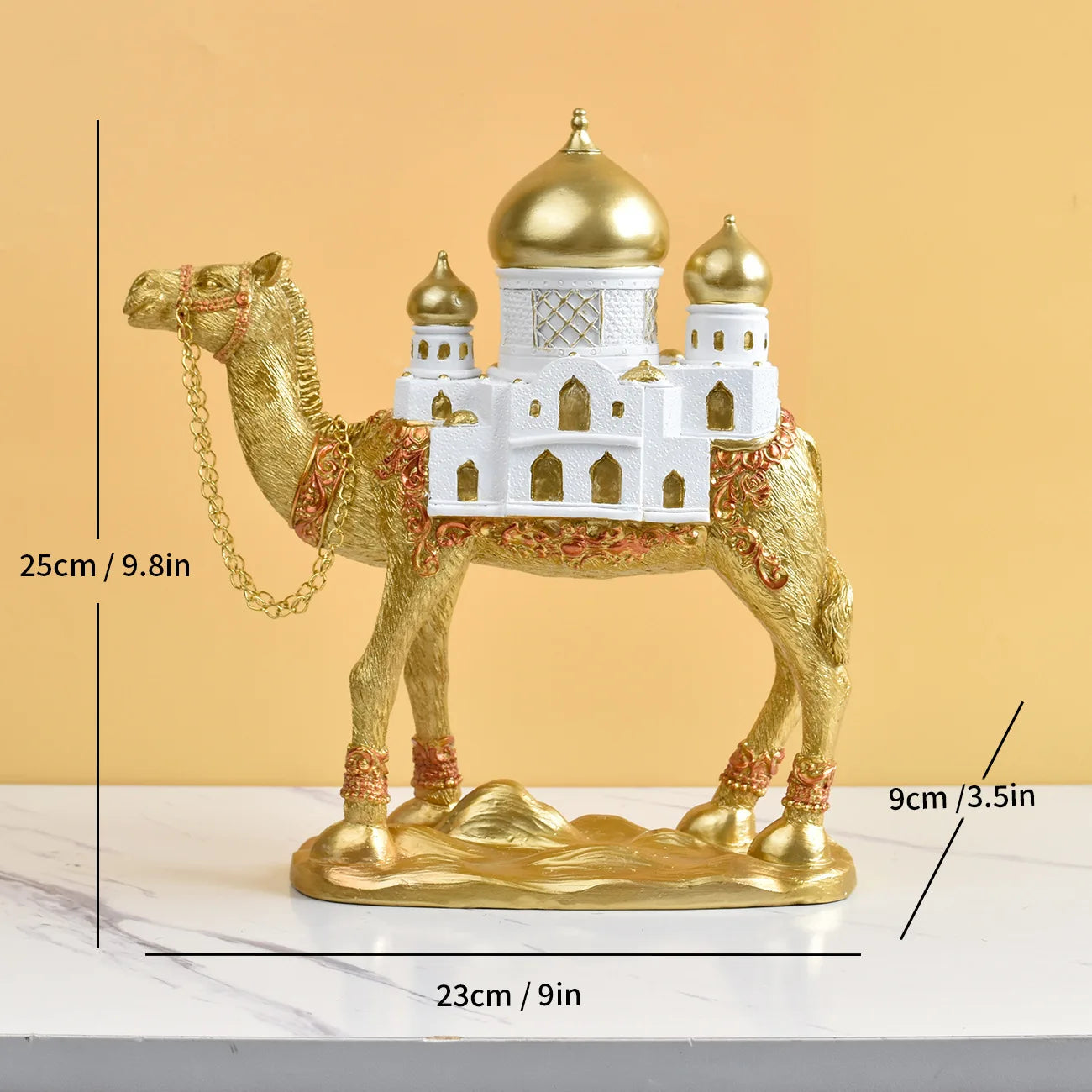 Decorative Camel Figurine with Dome Palace