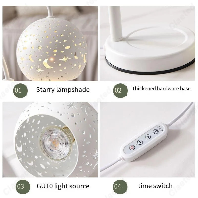 Celestial Starry Night Candle Warmer Lamp