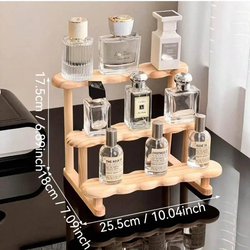 Wooden Perfume Display Rack