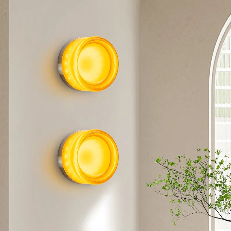 Modern Round 3-Color LED Wall Sconce