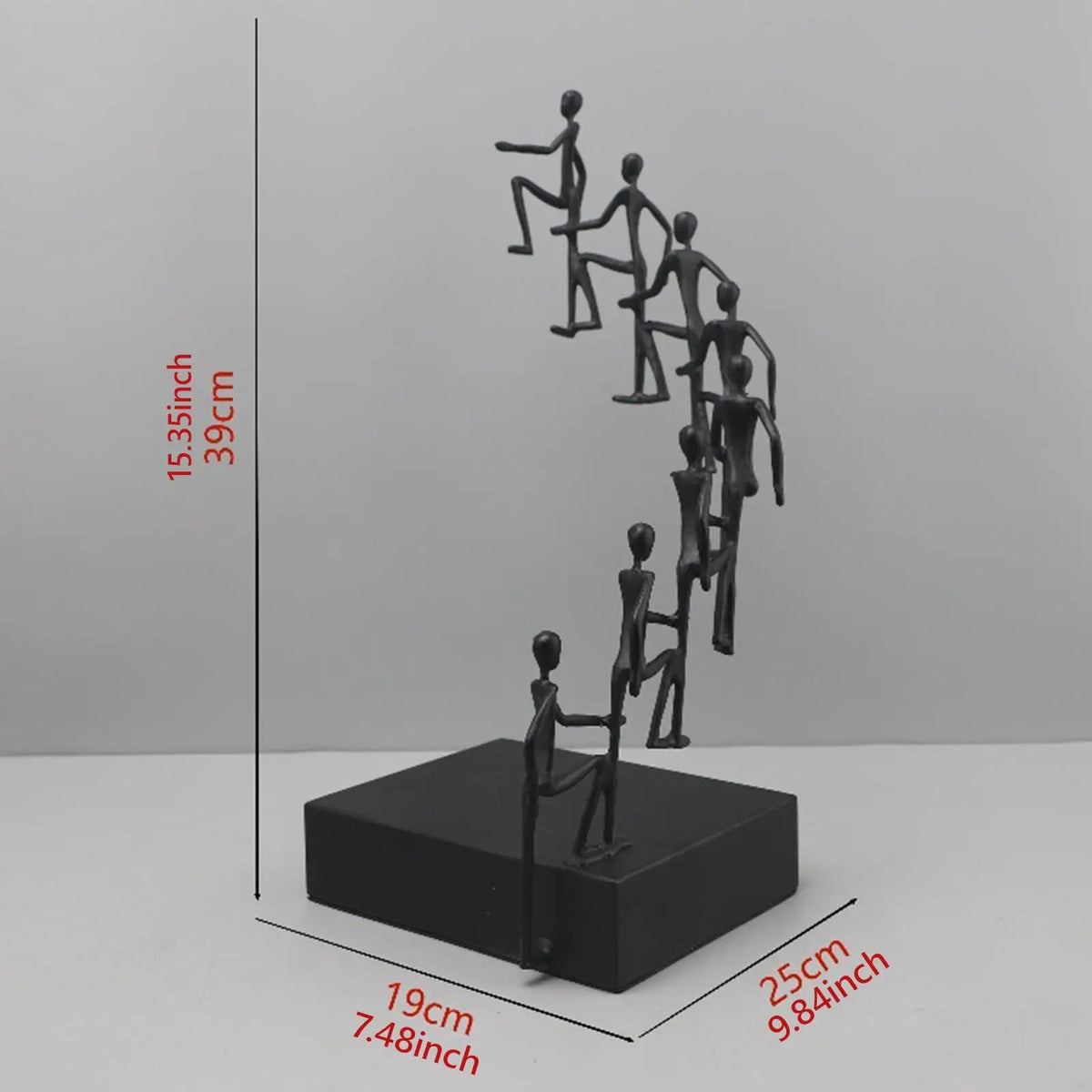 Climbing Figures Abstract Metal Sculpture