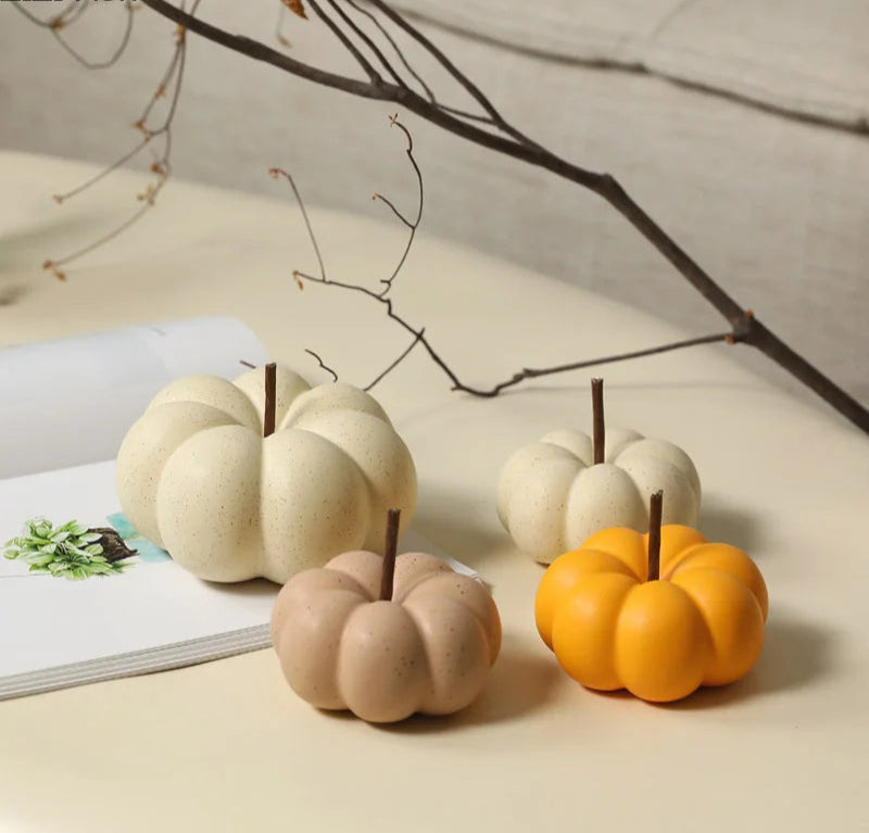 Mini Ceramic Pumpkin Figurines