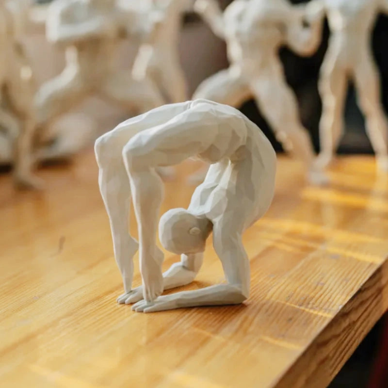 Minimalist 3D Printed Yoga Pose Figurine