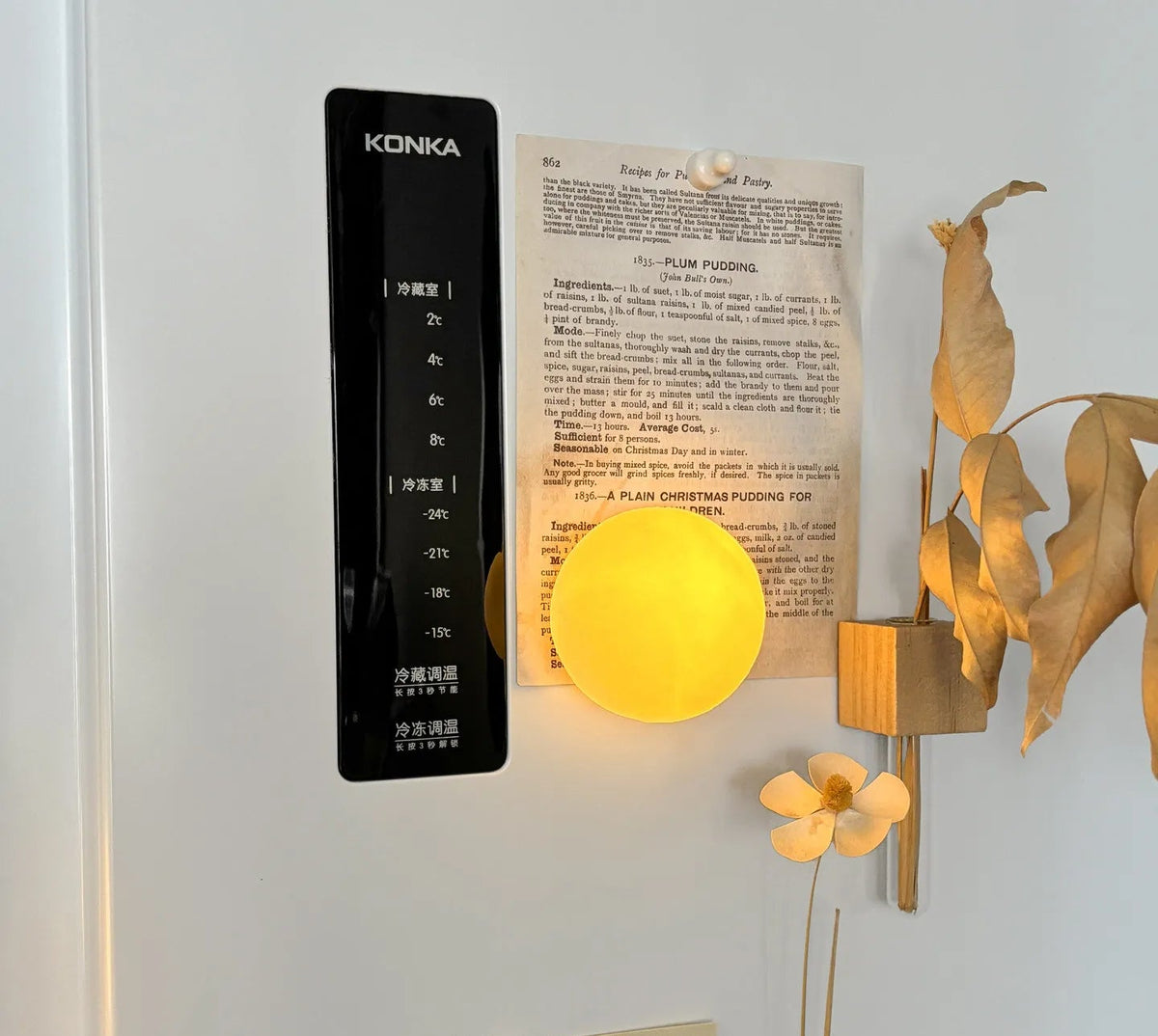 Moon Night Light Fridge Magnets