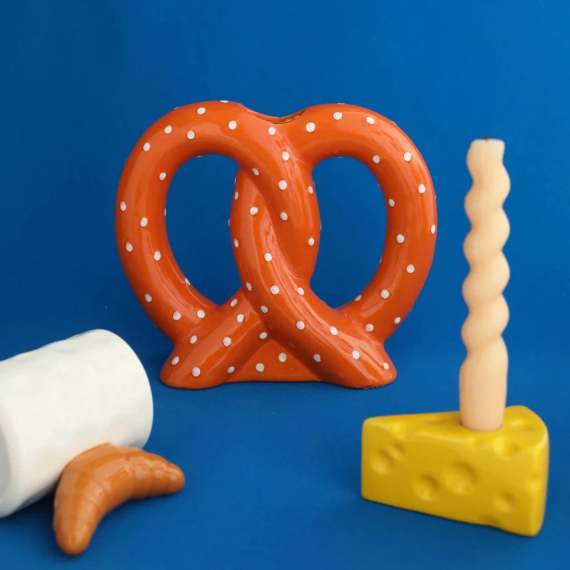 Nordic Creative Pasta & Pretzel Ceramic Vases