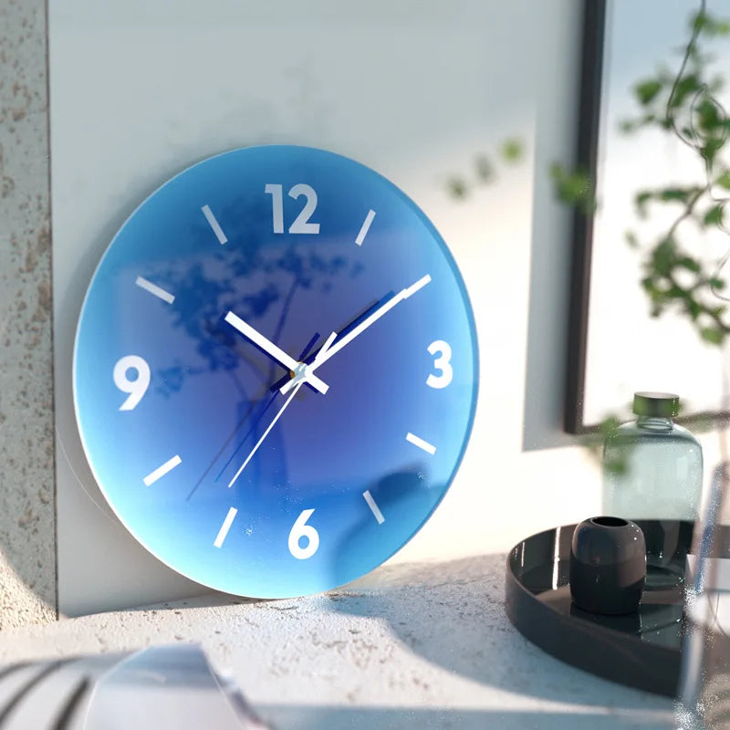 Sunset Gradient Glass Wall Clock - Ikorii