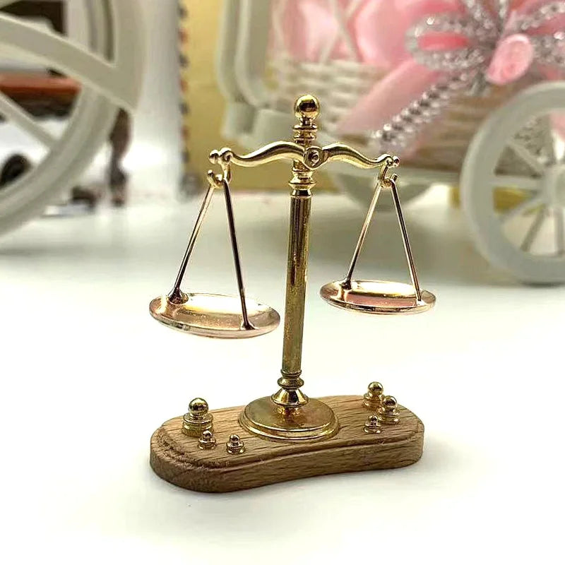 Miniature Vintage Justice Scale