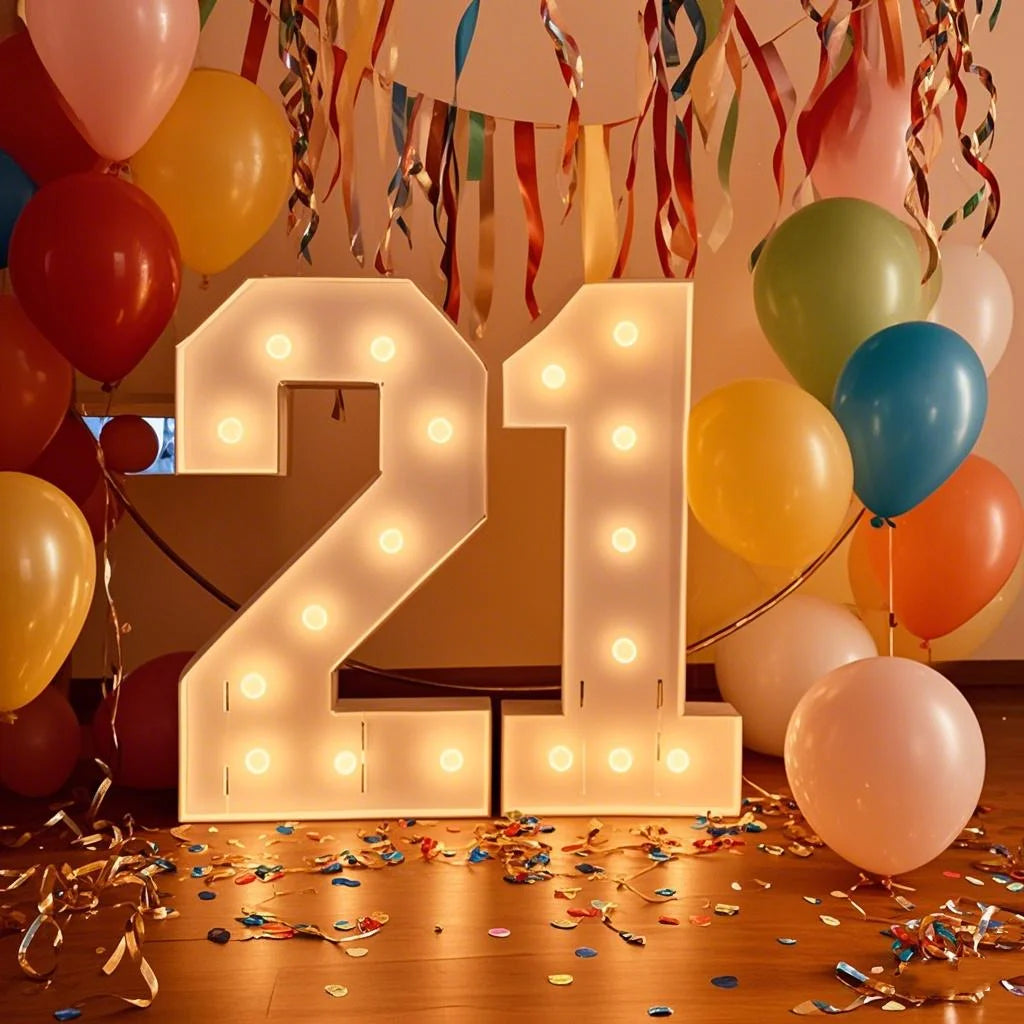 LED Light-Up Marquee Number Board