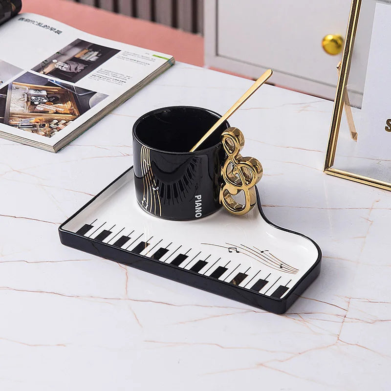 The Grand Piano Mug & Saucer Set