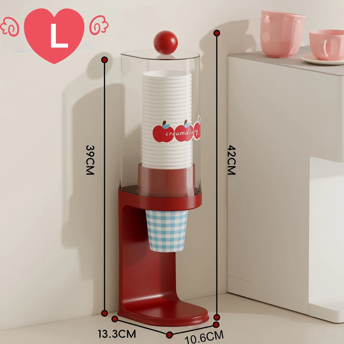 Pull-Type Disposable Cup Dispenser