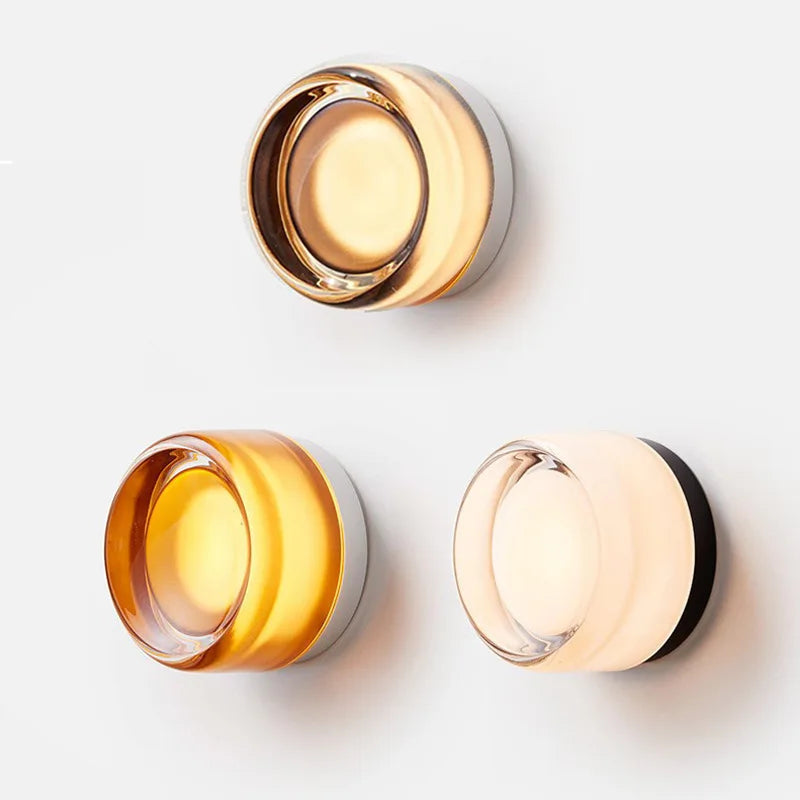 Modern Round 3-Color LED Wall Sconce