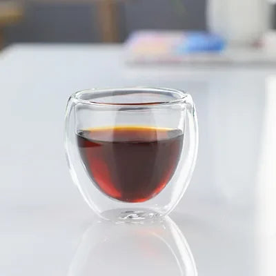 Double Wall Insulated Glass Cup