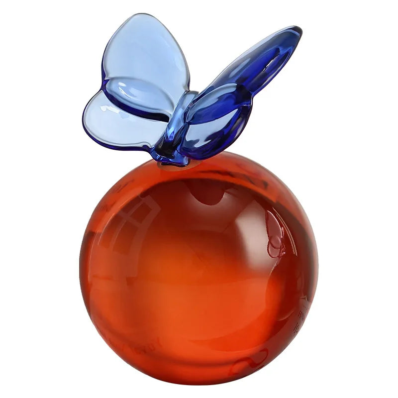 Modern Glass Butterfly and Planet Ball Ornaments