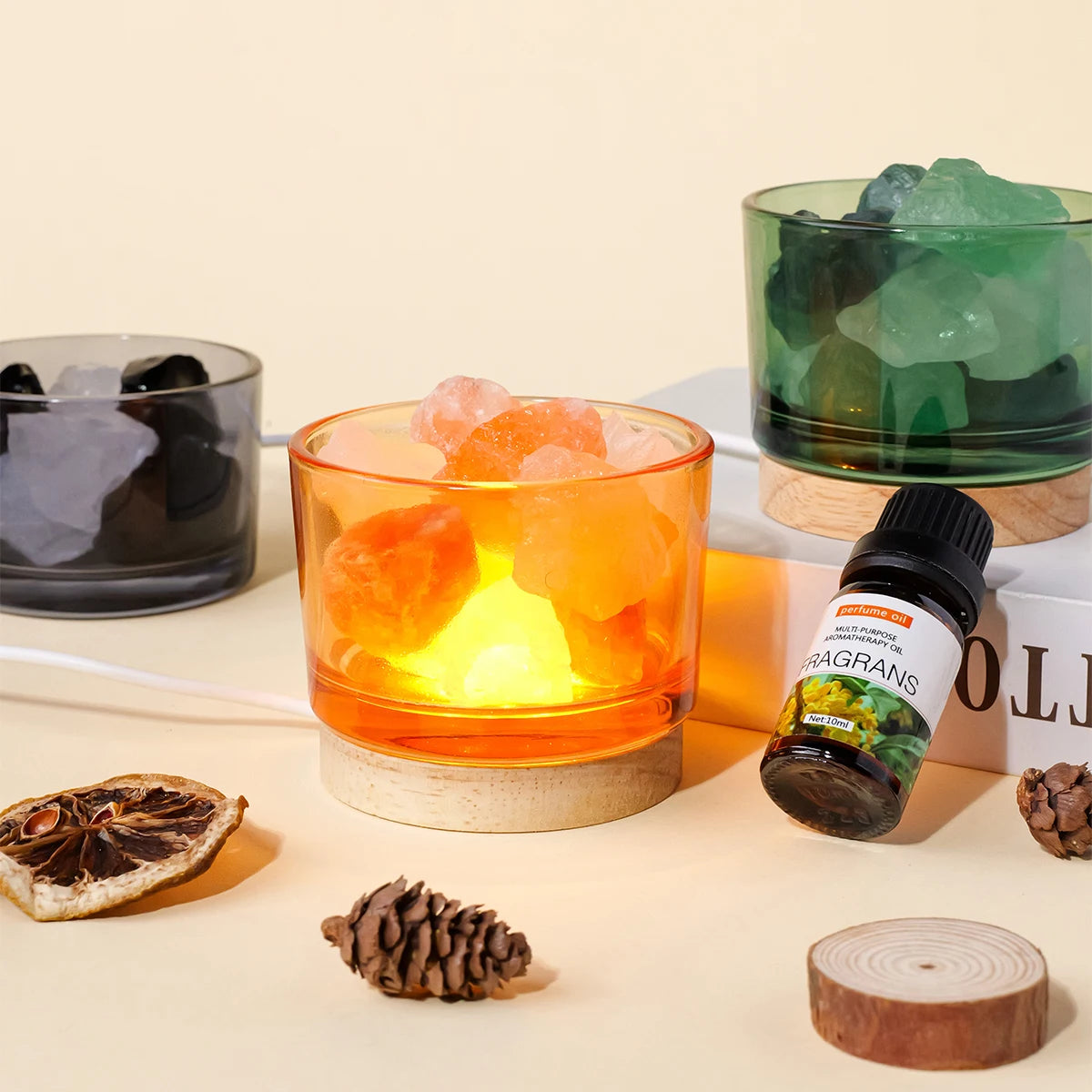 Natural Crystal Aromatherapy Lamp