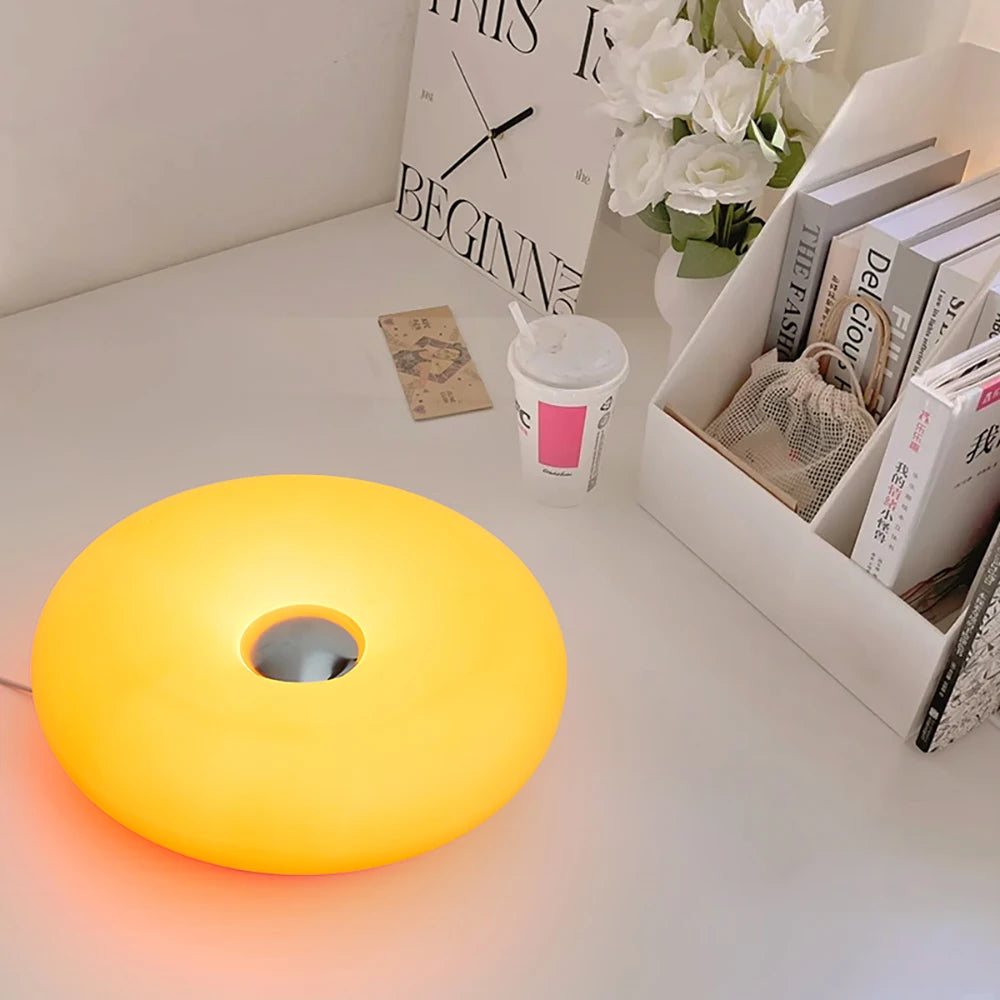 Modern Bauhaus Donut Touch & Remote Control Table Lamp