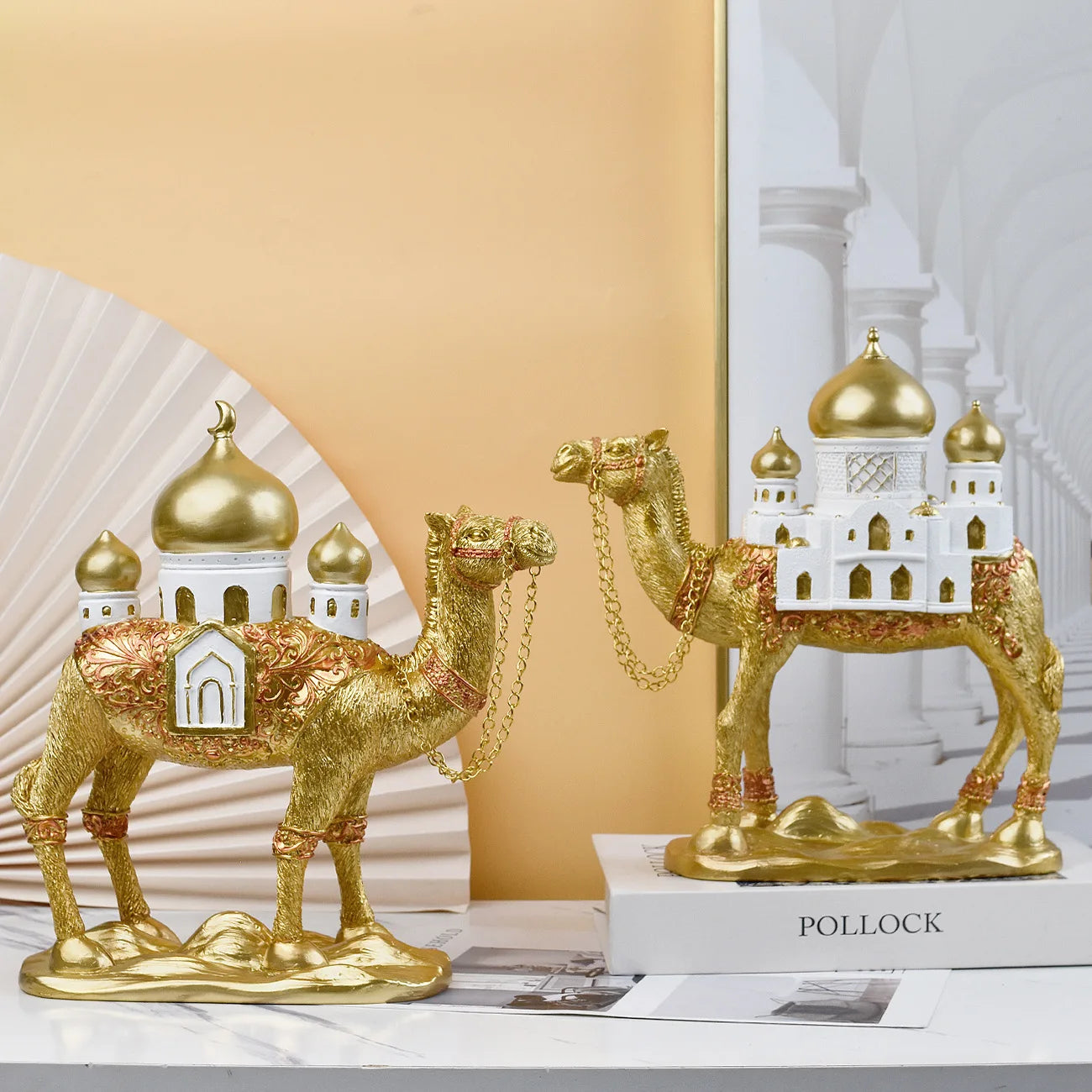 Decorative Camel Figurine with Dome Palace