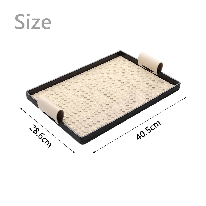 Luxury Decorative Leather Tray