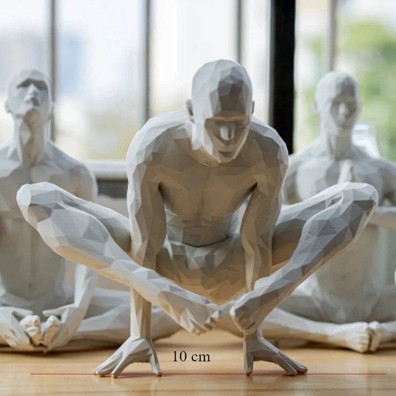 3D Printed Meditating Man Statue