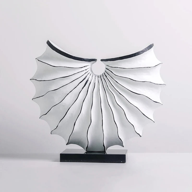 Abstract Fan Shaped Metal Sculpture - Ikorii