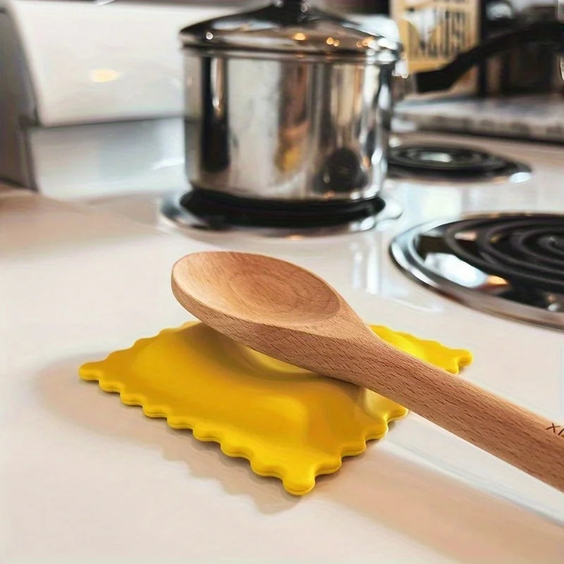 Pasta-Shaped Silicone Spoon Rest &amp; Trivet Mat