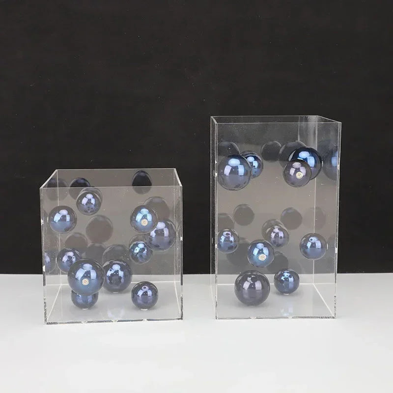 Modern Metal Ball Cube Ornament