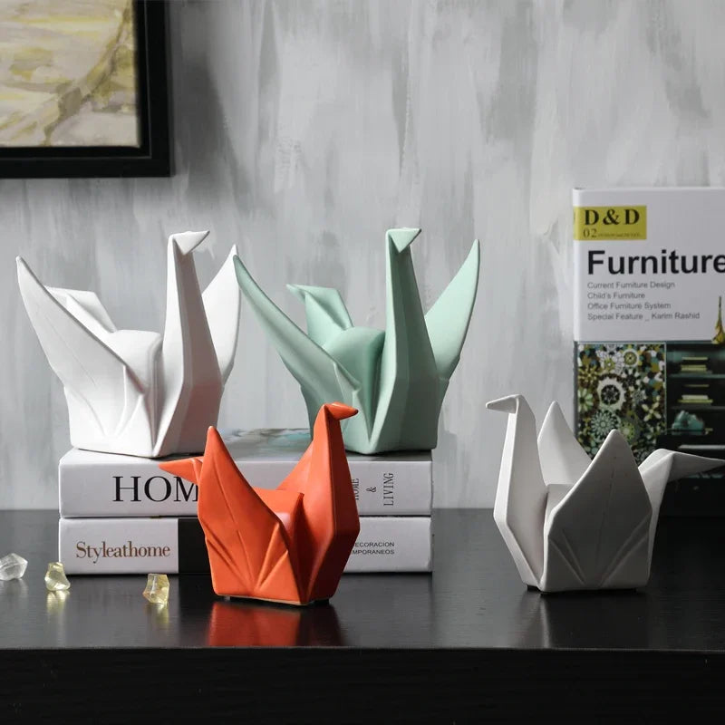Abstract Ceramic Bird Sculpture | Home &amp; Office Décor