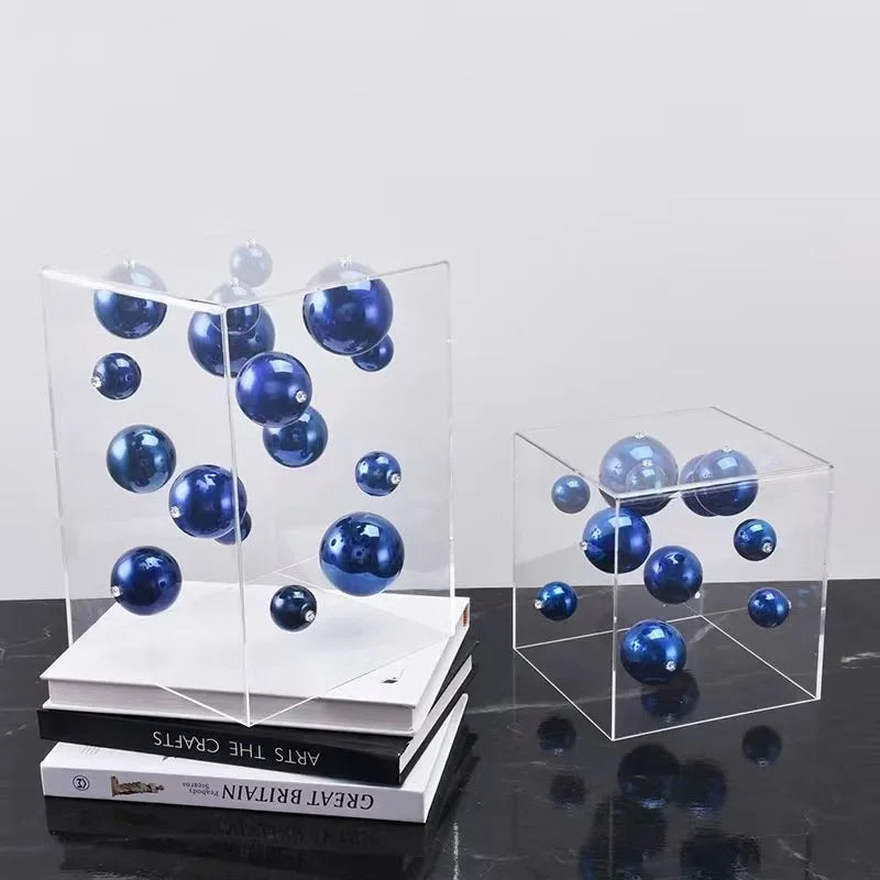 Modern Metal Ball Cube Ornament