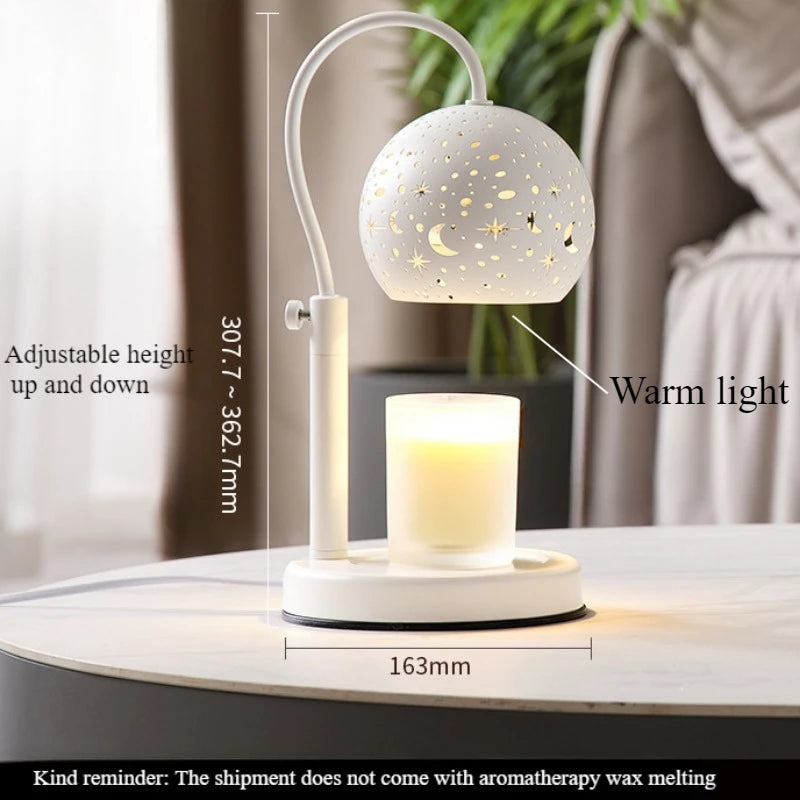 Celestial Starry Night Candle Warmer Lamp