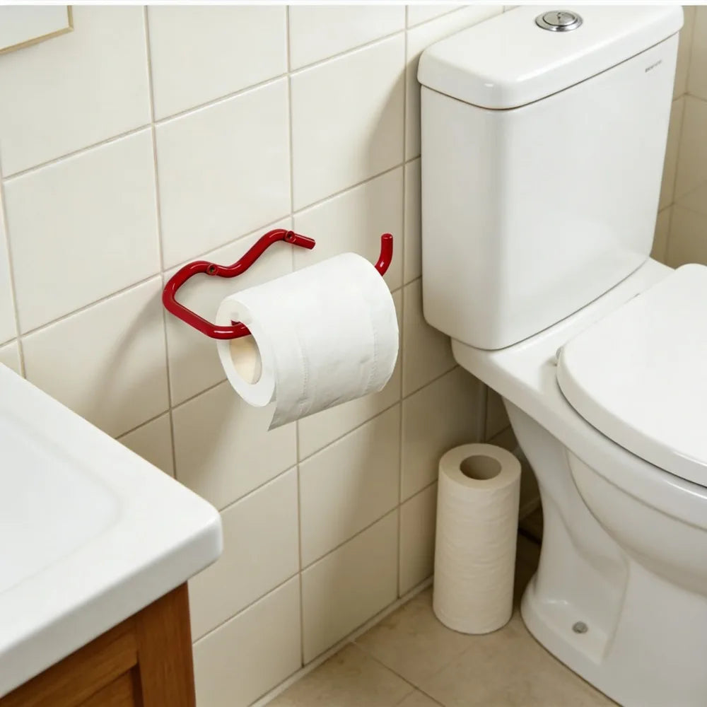 Wall-Mounted Metal Toilet Paper &amp; Tissue Towel Holder Rack | Bathroom &amp; Kitchen