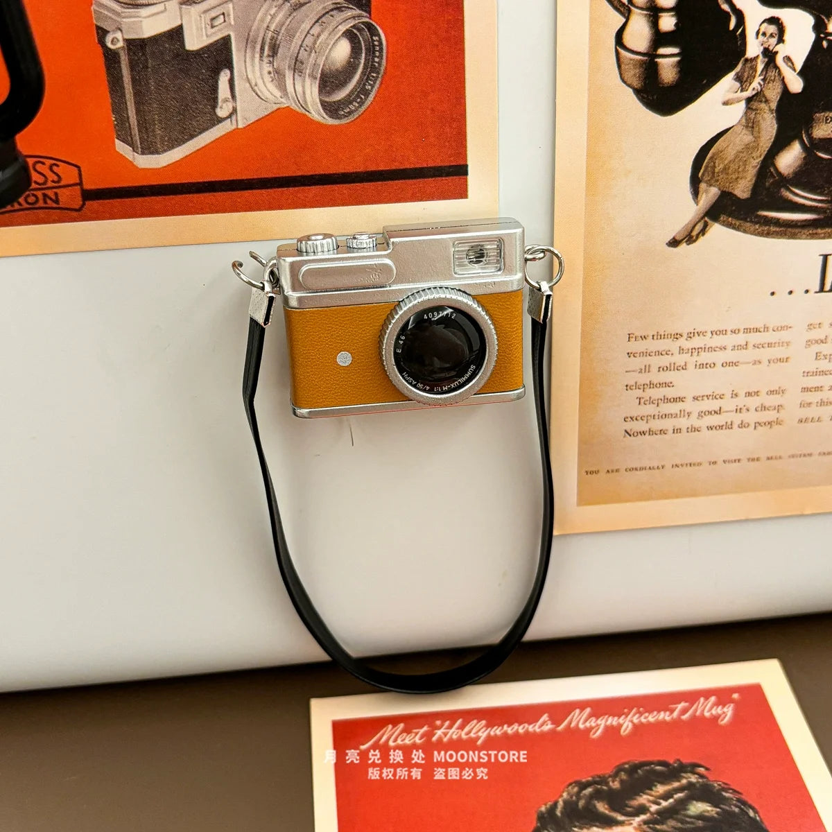 Miniature Camera & Lamp Light-Up Fridge Magnets