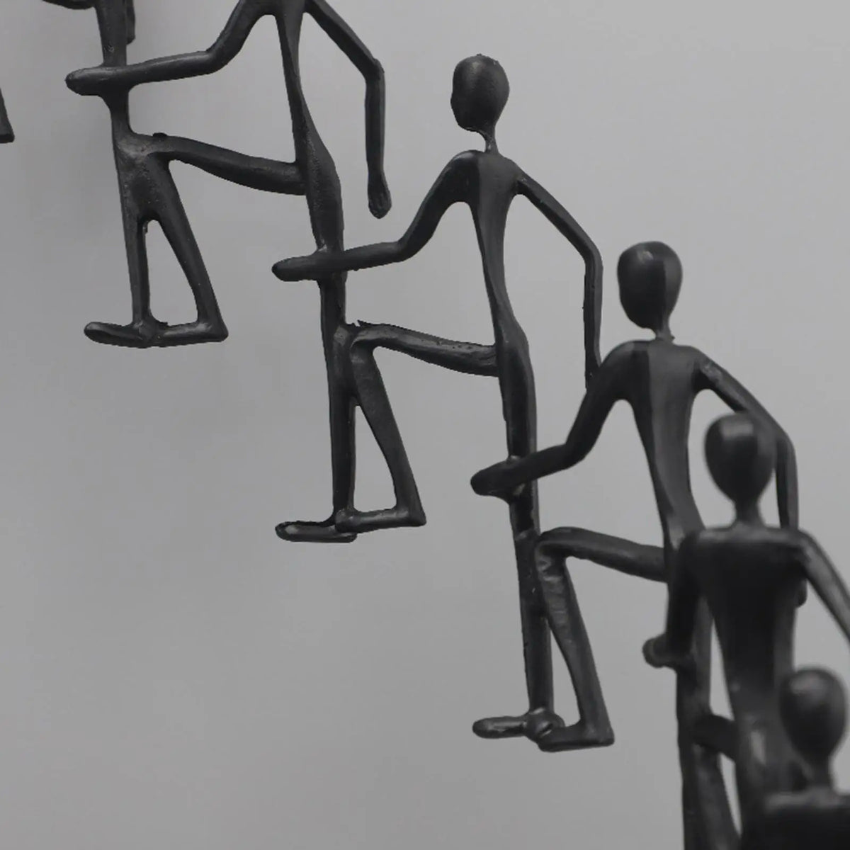 Climbing Figures Abstract Metal Sculpture