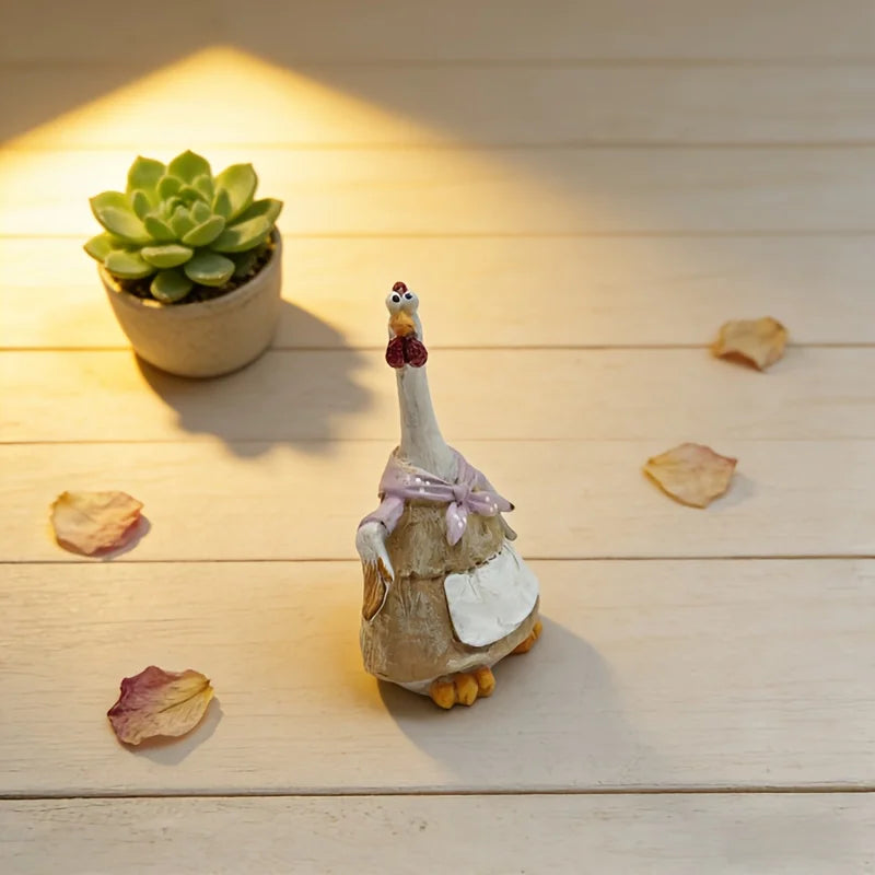 Cute Resin Chicken Figurine – Rooster or Hen