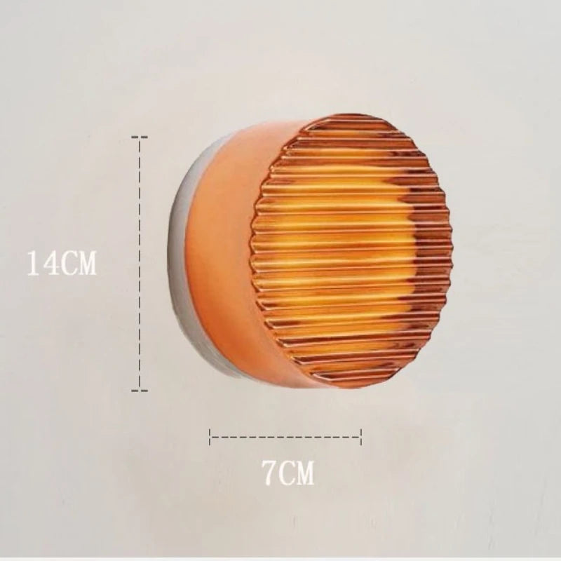 Modern Round 3-Color LED Wall Sconce