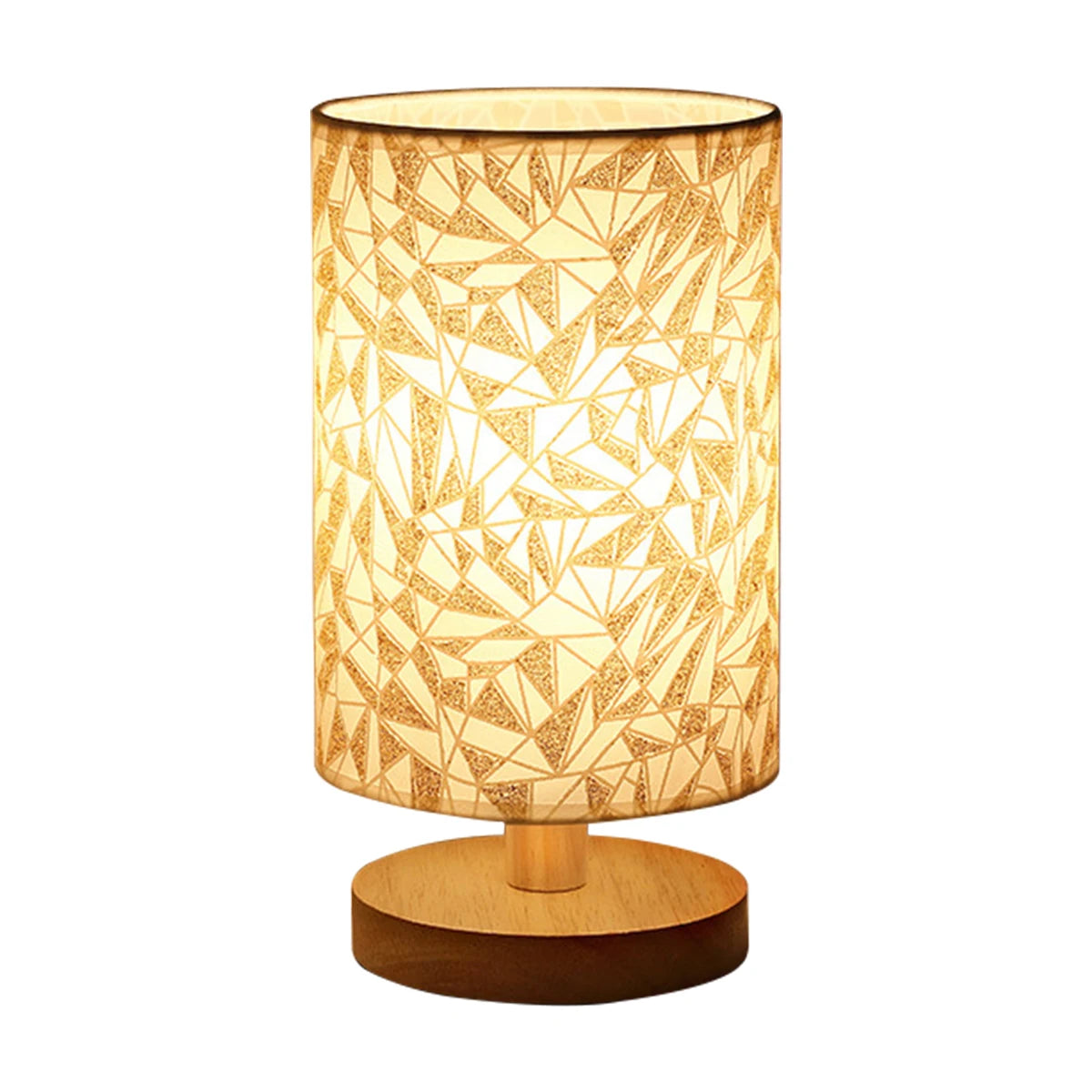 AuraGlow Wooden USB Table Lamp