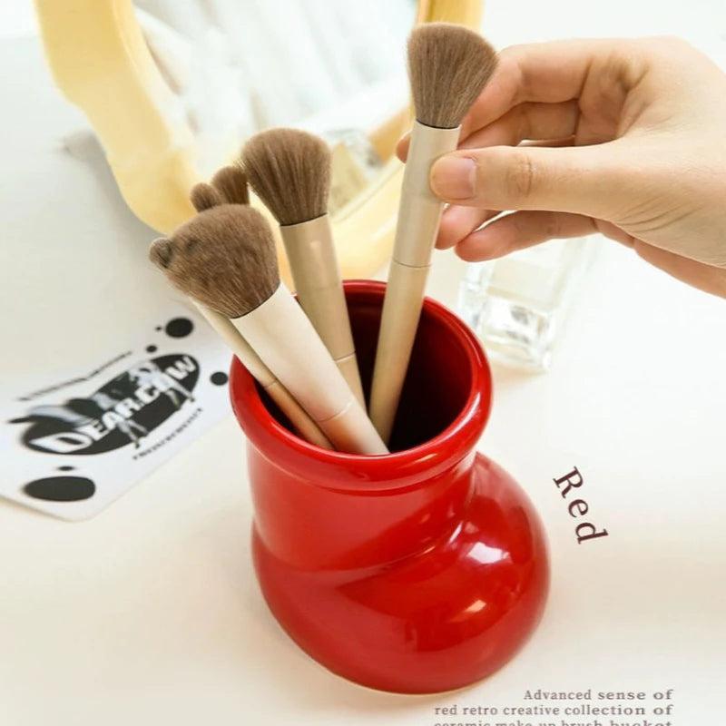 Red Boot Pen Holder &amp; Desk Organizer