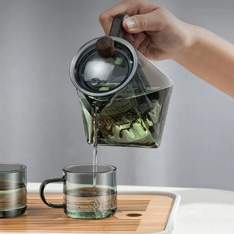 Transparent Heat-Resistant Glass Teapot